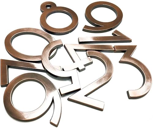 Vista 2 de Diggoo Paquete de 20 adhesivos de números de buzón del 0 al 9, 2.76 pulgadas de alto, números de dirección de puerta para apartamento, casa