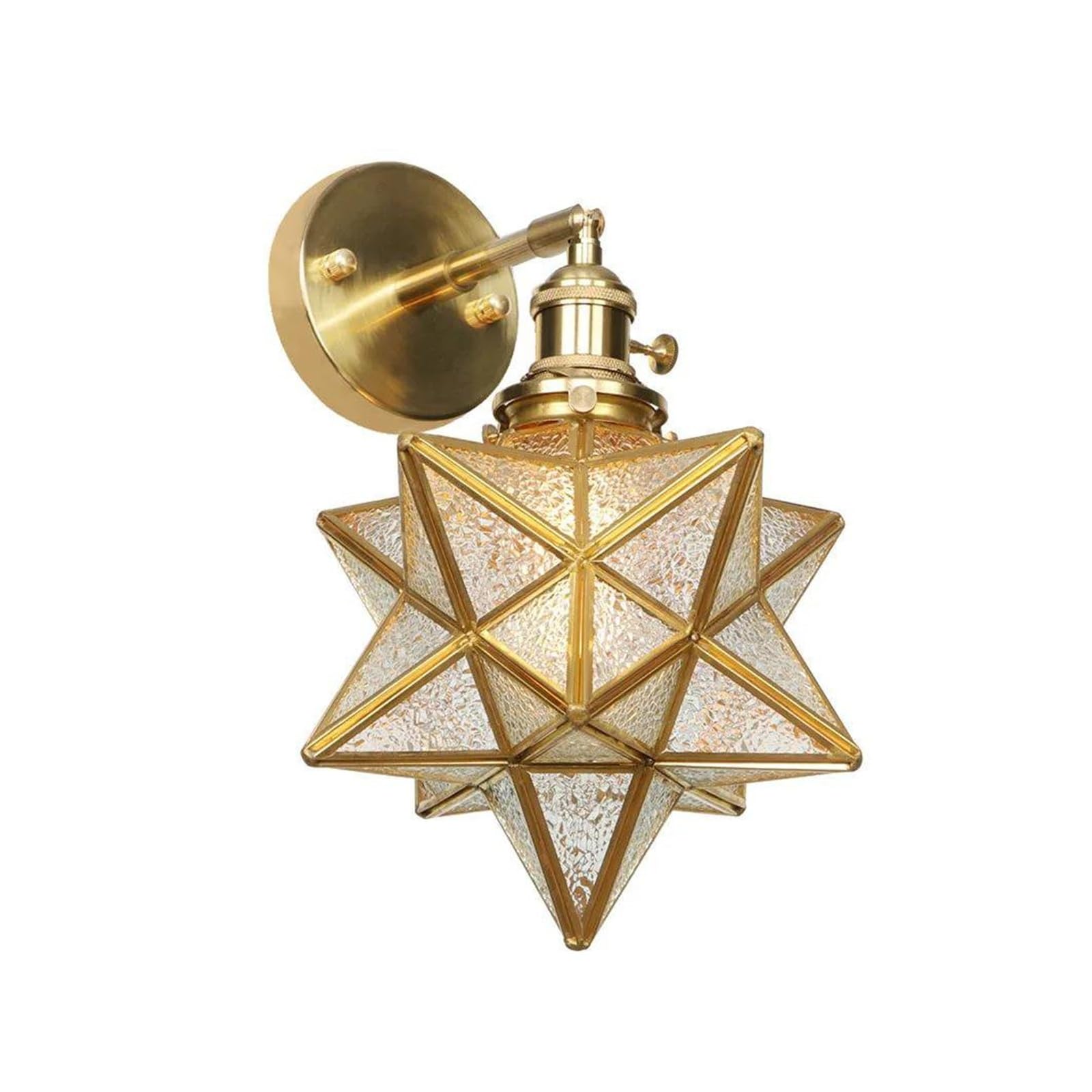 ZTCHSENZT Wall Sconces, Retro LED Wall Lights Switch Porch Stair Bathroom Mirror Light Loft Decor V-intage Copper Lamp Sconce Murale,E