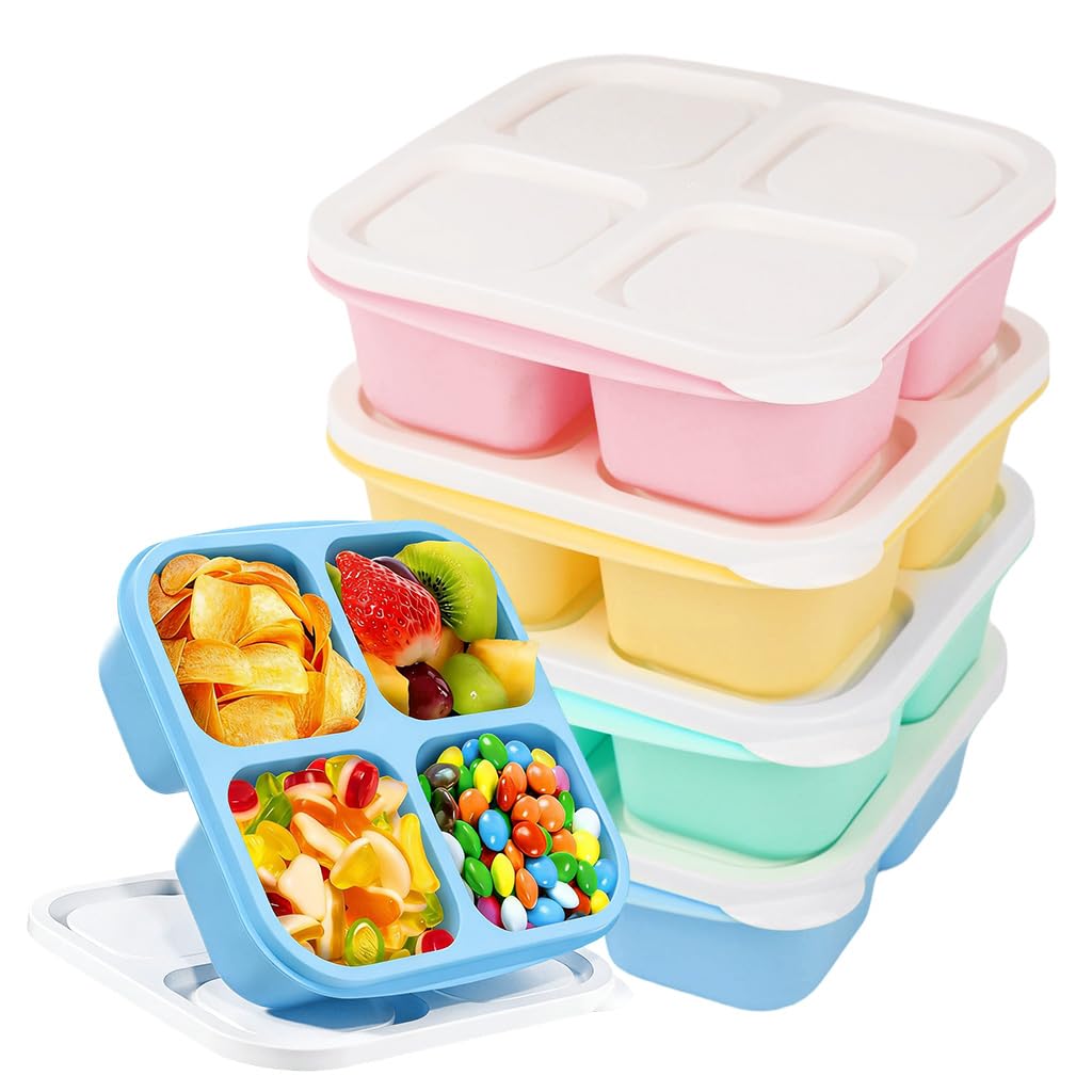 Supvox® 4Pcs Ice Cube Mold with Lid, Food-Grade PP Ice Tray Set, 4-Grid 2-Inch Large Ice Cubes, 17 × 15.2 cm Reusable Freezer Ice Cube Trays for Drinks & Whiskey-image-41