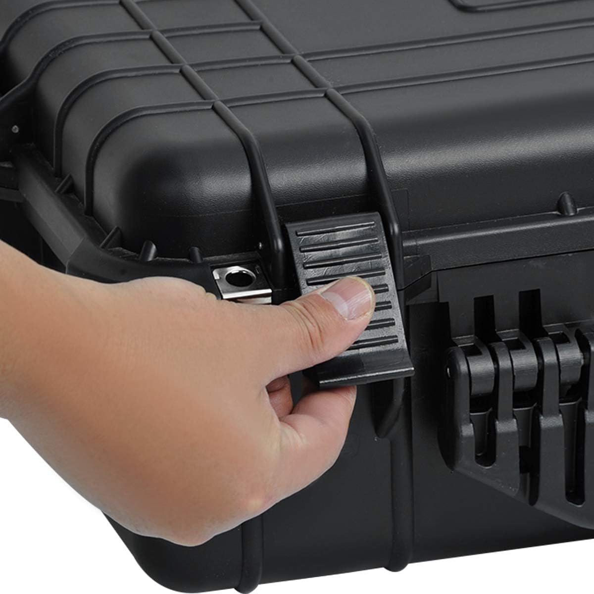 MEIJIA Portable Waterproof Protective Case,Hard Camera Case,Customized Fit Foam Inserted, Elegant Black,Fit for Camera, Equipments, Lens,Drones(Black) - Image 8