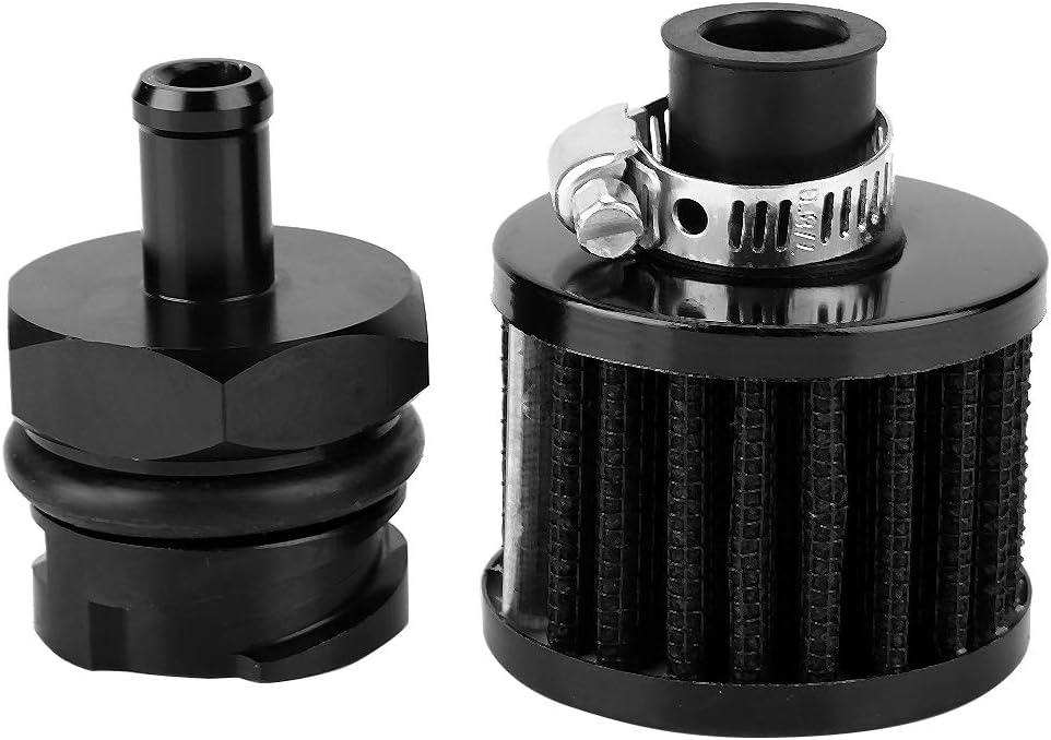 Aluminum Alloy Valve Cover Oil Cap with Breather for LS1 LS6 LS2 LS3 LS7 Black