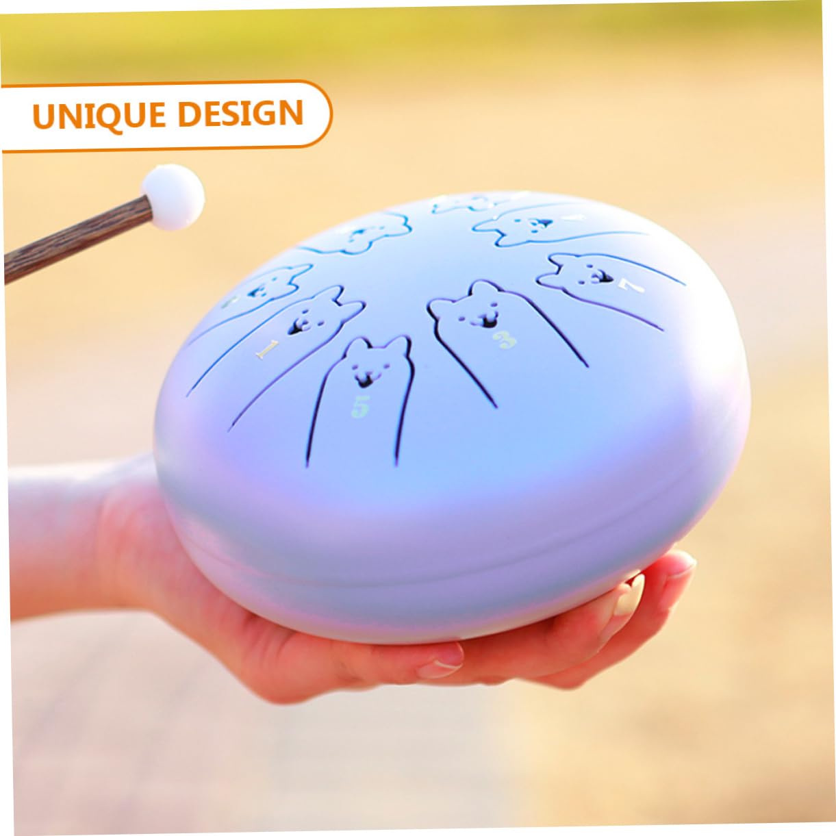 Abaodam Tongue Drum Inossidabile Strumento Percussione Per Meditazione e Yoga Per Iniziare La e Relax Accessorio Per Musicisti e Adulti