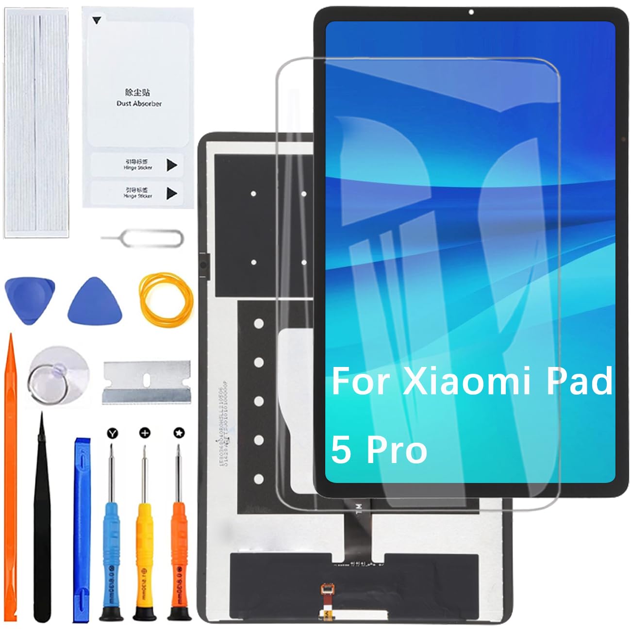 Display per Xiaomi Pad 5 Pro M2105K81AC M2105K81C - Kit di riparazione per schermo LCD (nero, 11 pollici)