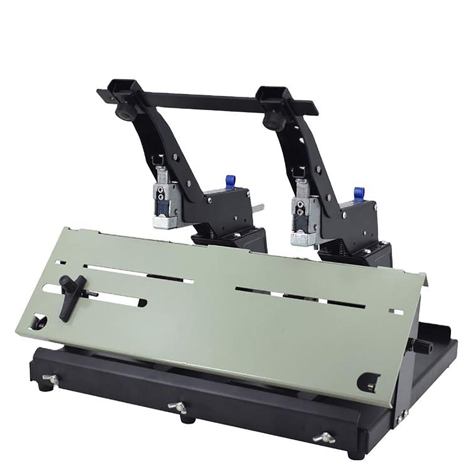 ZHJOPP Double Head Stapler Booklet Maker - Manual Flat Saddle Stitching, Dual-Purpose Stapler for Binding Up to 40 Sheets