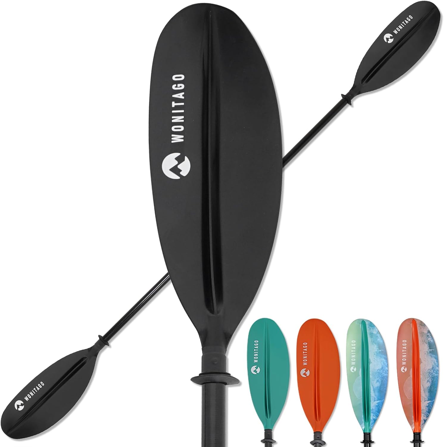 Kayak Paddles with Fiberglass Shaft and Reinforced PP Blade, Floating Adjustable Kayaking Oars, 3 Piece, 220-240 cm/86-94 Inches, 240-260 cm/94-102 Inches Kayak Paddles with Fiberglass Shaft and Reinforced PP Blade, Floating Adjustable Kayaking Oars, 3 Piece, 220-240 cm/86-94 Inches, 240-260 cm/94-102 Inches
