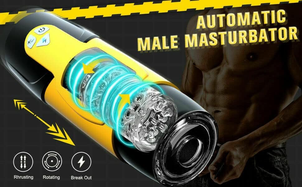 Miniatura 4 de WALLER PAA Masturbadores Masculinos Manos Libres Automático Taza Giratoria Empujando Stroker Hombres Juguete Sexual