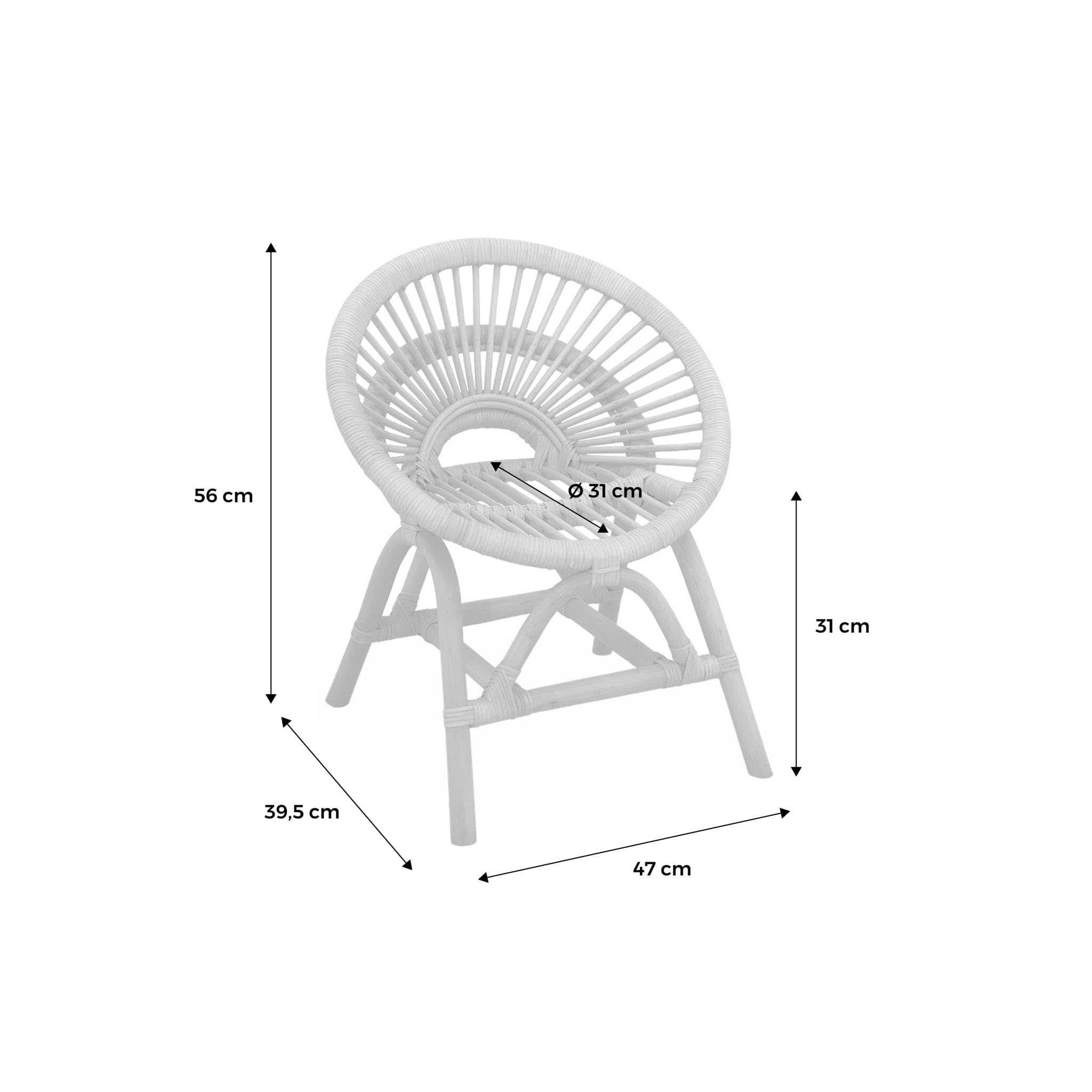 Alice's Home - Kinderstuhl aus Rattan Maeva