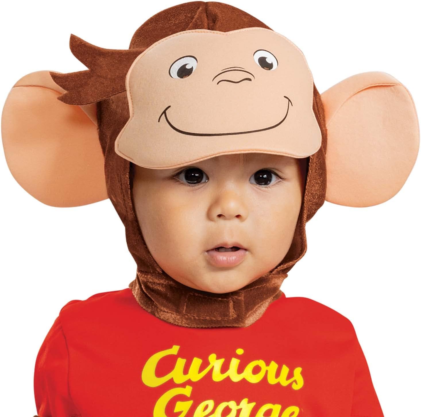 Disguise Curious George Costume for Kids, Official Curious George Costume, Toddler Size Small (2T)
