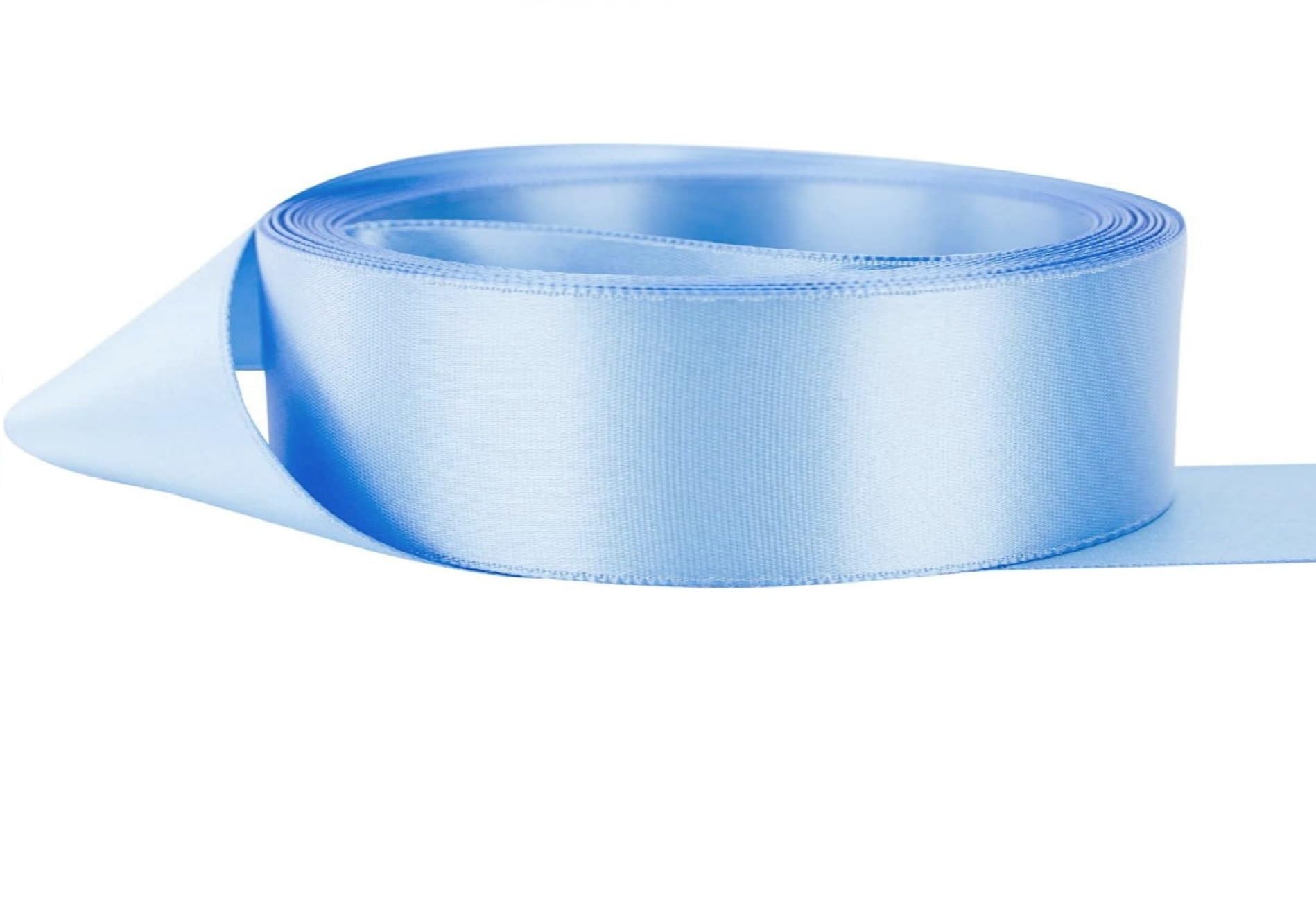 22 Metrs Satin Gift Wrap Ribbon, Ribbons for Gift Wrapping, Christmas Ribbon, Gift Wrapping Ribbon for Crafting, Wedding Party Decor(Sky Blue)
