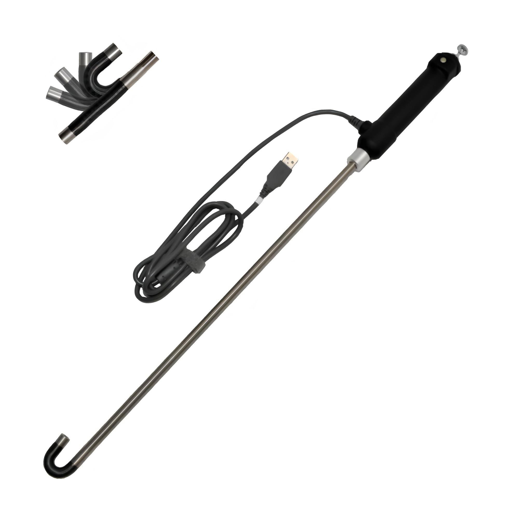 Vividia Ablescope VA-400 v5 Rigid One-Way Articulating USB Borescope 8.5mm/0.33" Diameter 42cm/16.5" IP67 Waterproof Probe