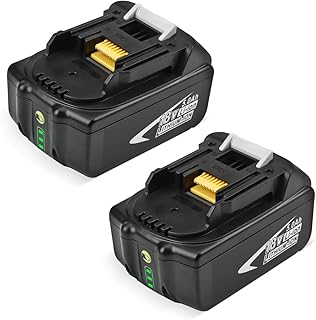 Dutyone 2Pack 18V 5.0Ah Replacement Battery Compatible with Makita BL1850 BL1830 BL1840 BL1860 LXT-400 Lithium ion Battery 18 Volts Cordless Power Tools
