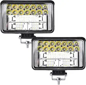 Par Farol De Milha Led 144w Retangular Bivolt Truck Potente