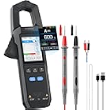 FNIRSI DMC-100 Digital Clamp Meter Multimeter 9999 Counts TRMS, 600A Curve Recording Rechargeable Amp Meter, Measures NCV, AC/DC Voltage Current, Continuity Capacitance Diode Resistance, Temperature