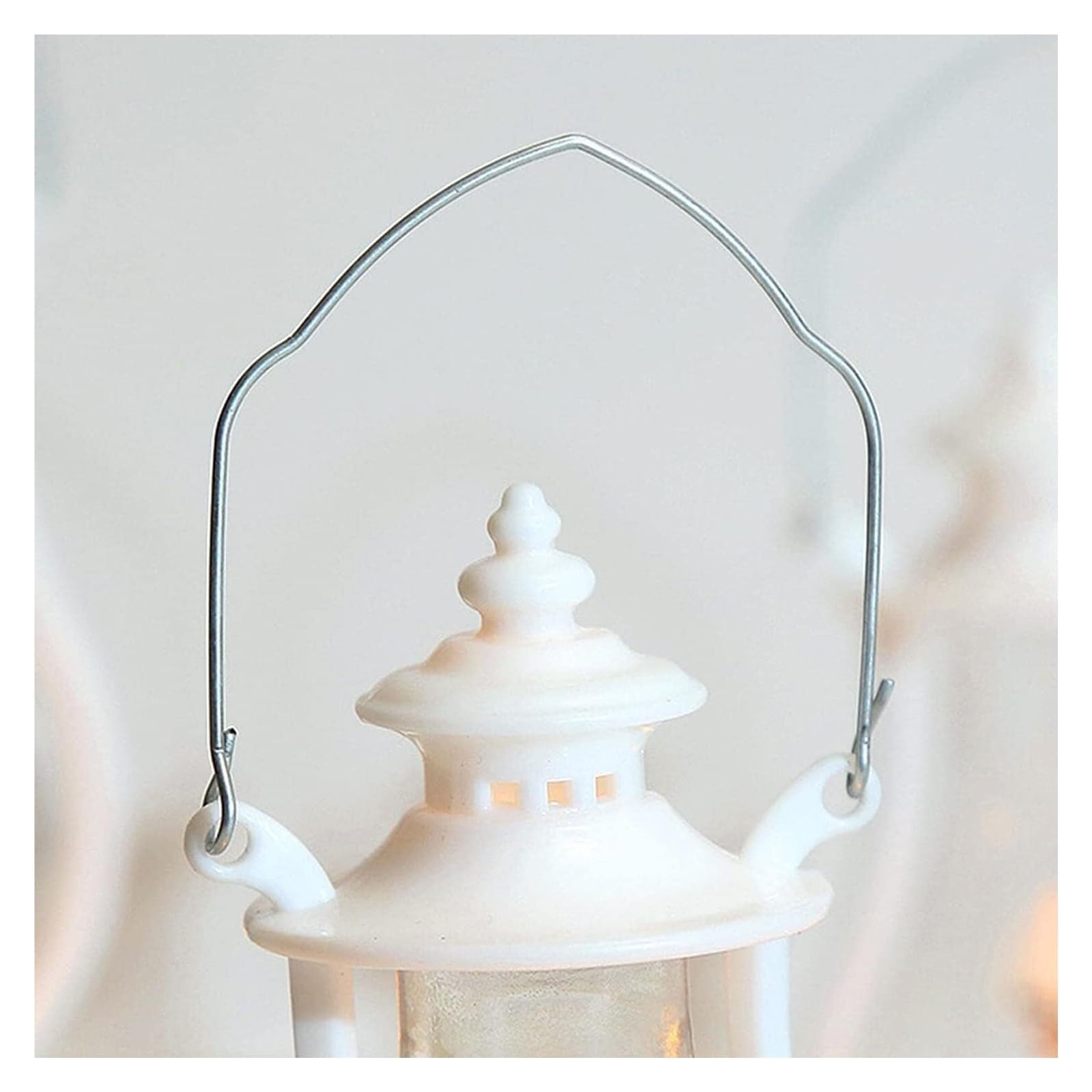 Lampa naftowa, Miniaturowa latarnia LED z uchwytem do zawieszania, dekoracyjna lampka nocna, lampa kempingowa