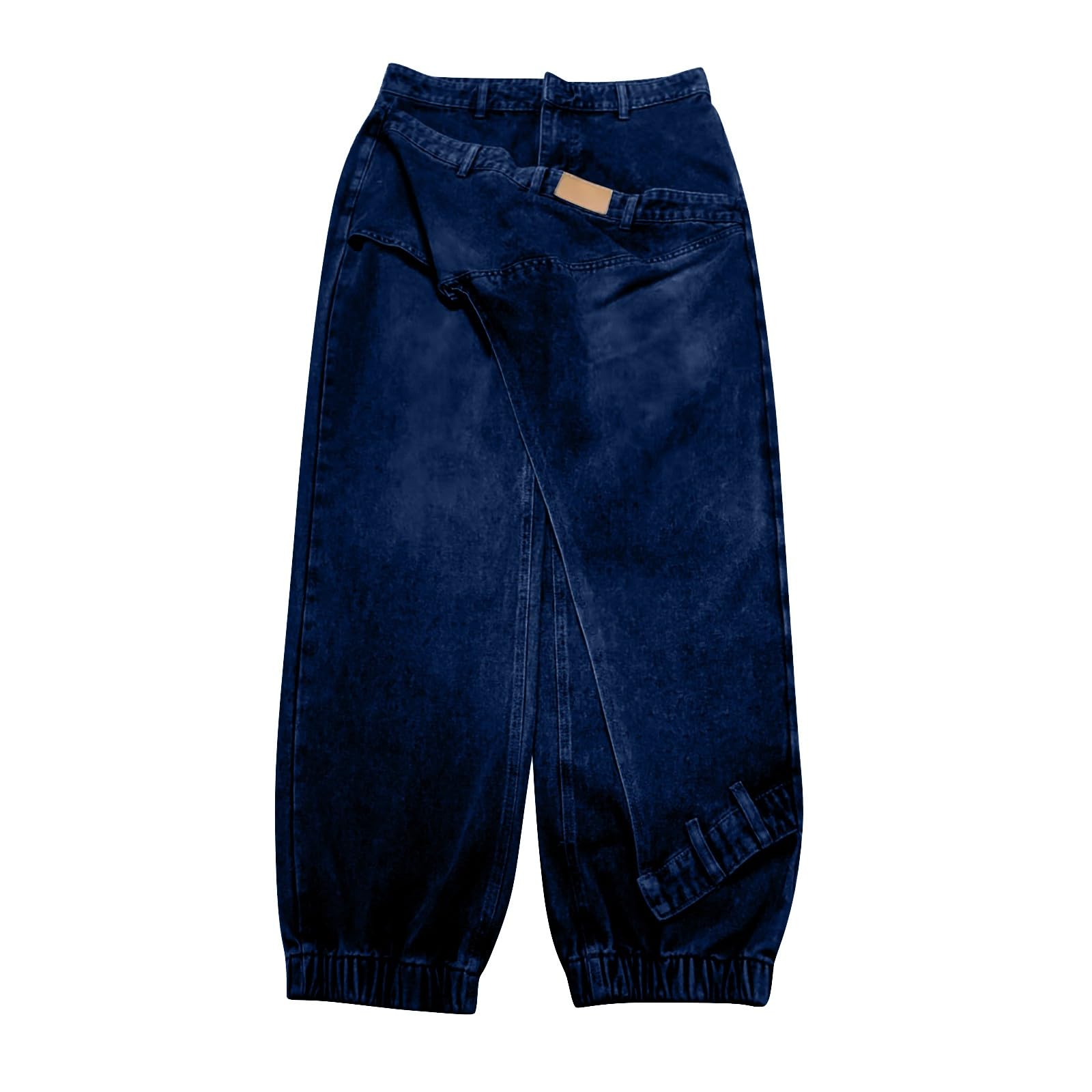 Jeans Baggy Donna Vita Alta Jeans Vita Alta Gamba Larga Casual Pantaloni Elasticizzati Leggeri Curvy Eleganti Pantaloni Denim Baggy Larghi Moda Comodi Streetwear Wide Leg Tempo Libero Push Up