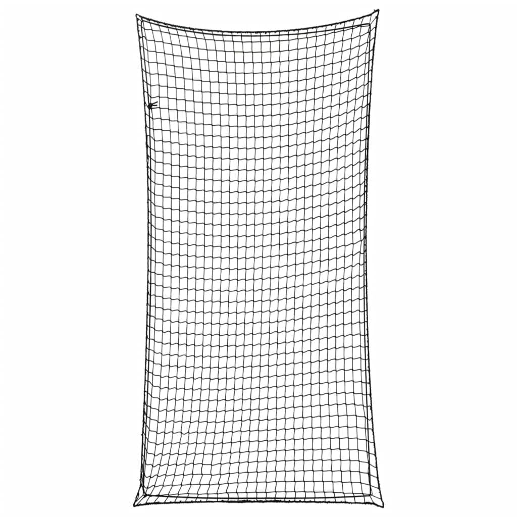 Homgoday Anhängernetz mit Gummiseil Ladungssicherungsnetz Abdecknetz Anhänger Netz Ladungssicherung für Anhänger Abdecknetz Schwarz 6x3 m