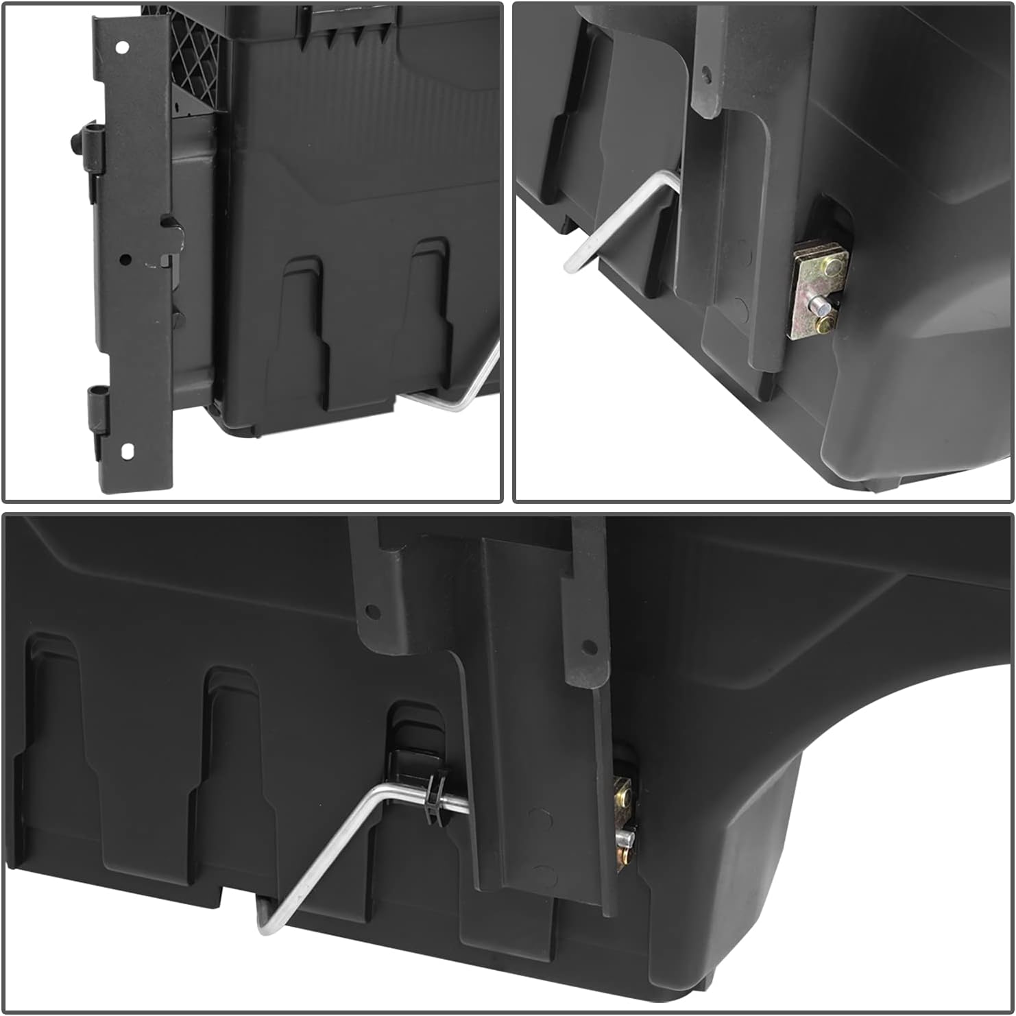 DNA MOTORING Passenger Side Truck Bed Storage Box Wheel Well Lock Box with Key Compatible with 17-20 F250 / F350 Super Duty, ZTL-Y-0201
