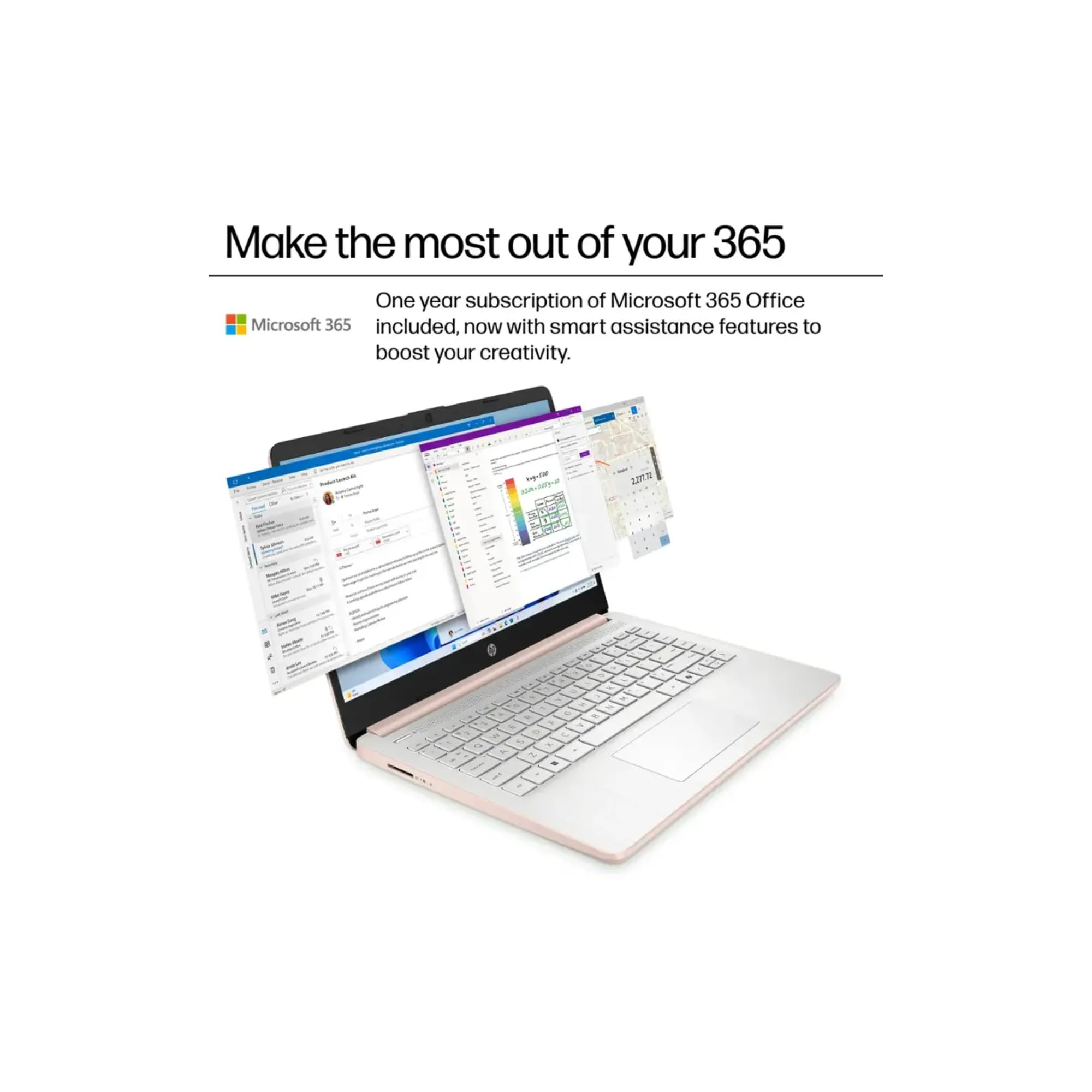 HP Ultrabook 14 Laptop with Free Microsoft 365 • 16GB RAM • Intel 4-Core CPU • 1.1TB Storage (64GB OnBoard w/ 64GB External + 1TB OneDrive) • Windows 11 w/o Earphones
