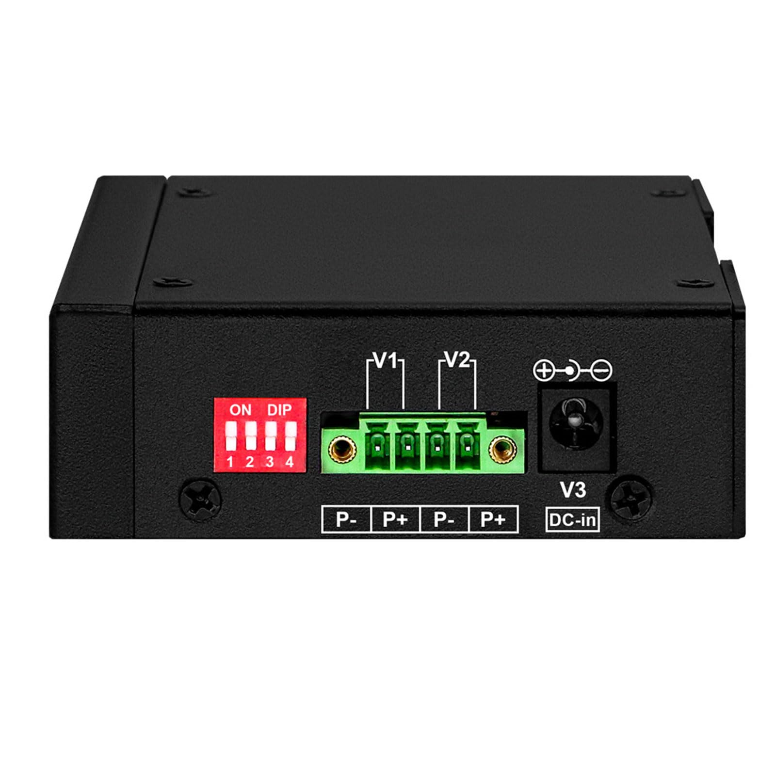 Convertisseurs Ethernet industriels 10G avec gestion Web et double entrée d'alimentation pour environnements difficiles Convertisseurs de fibre poète industrielle