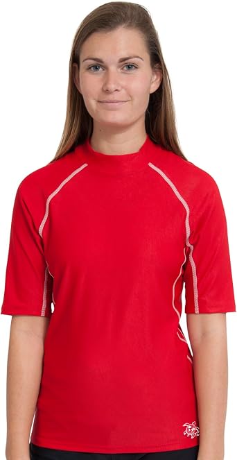Tuga Adult Unisex Highly Chlorine Resistant Rash Guard, UPF 50+, Made in USA