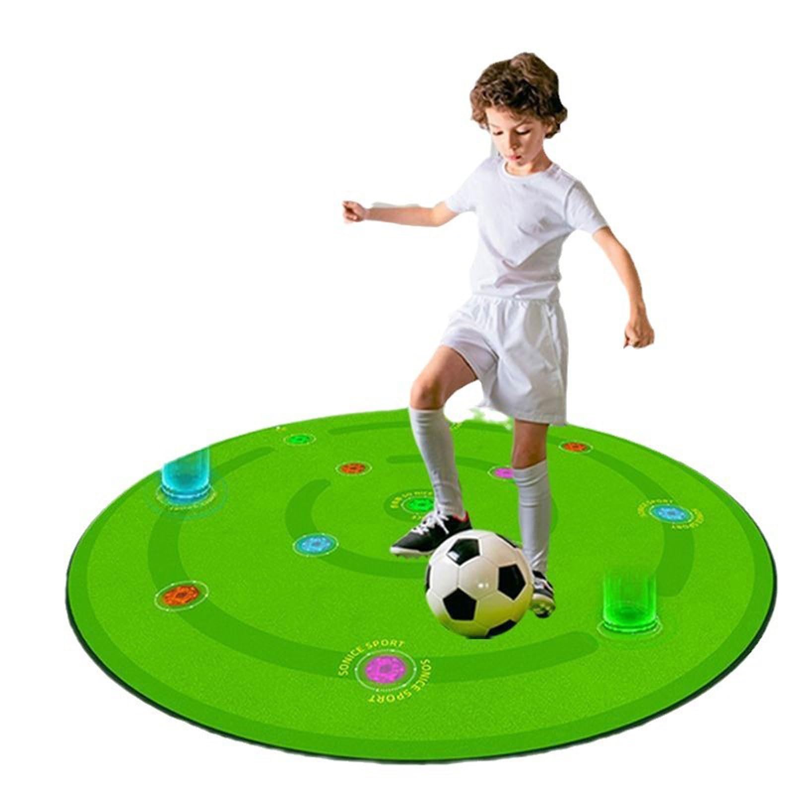 Tapis de réaction football avec 13 lumières et 7 modes de sport ronds