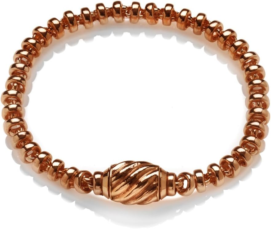 Babette Wasserman Sterling Silver Rose Gold Plated Crystal Cocoon Bracelet RRP £297