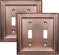 Vista 17 de Monarch Abode Placa de Pared de Palanca de 1-Gang, Placa de Pared de Interruptor Individual de Metal Arquitectónico, Placa de Cubierta Decorativa