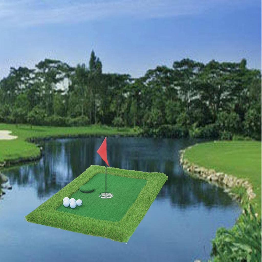 Tappetino Galleggiante per Il Putting da Golf in Giardino, Ideale per Allenarsi su Campi da Gioco Come Laghi, Piscine, Stagni E Sport Acquatici all