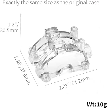 Transparent Diff Gear Cover for Tamiya 1/10 RC Car TT02 | Clear plastic; fits the front or rear differential gearbox position on Tamiya TT-02 1/10 chassis; 1 cover included.