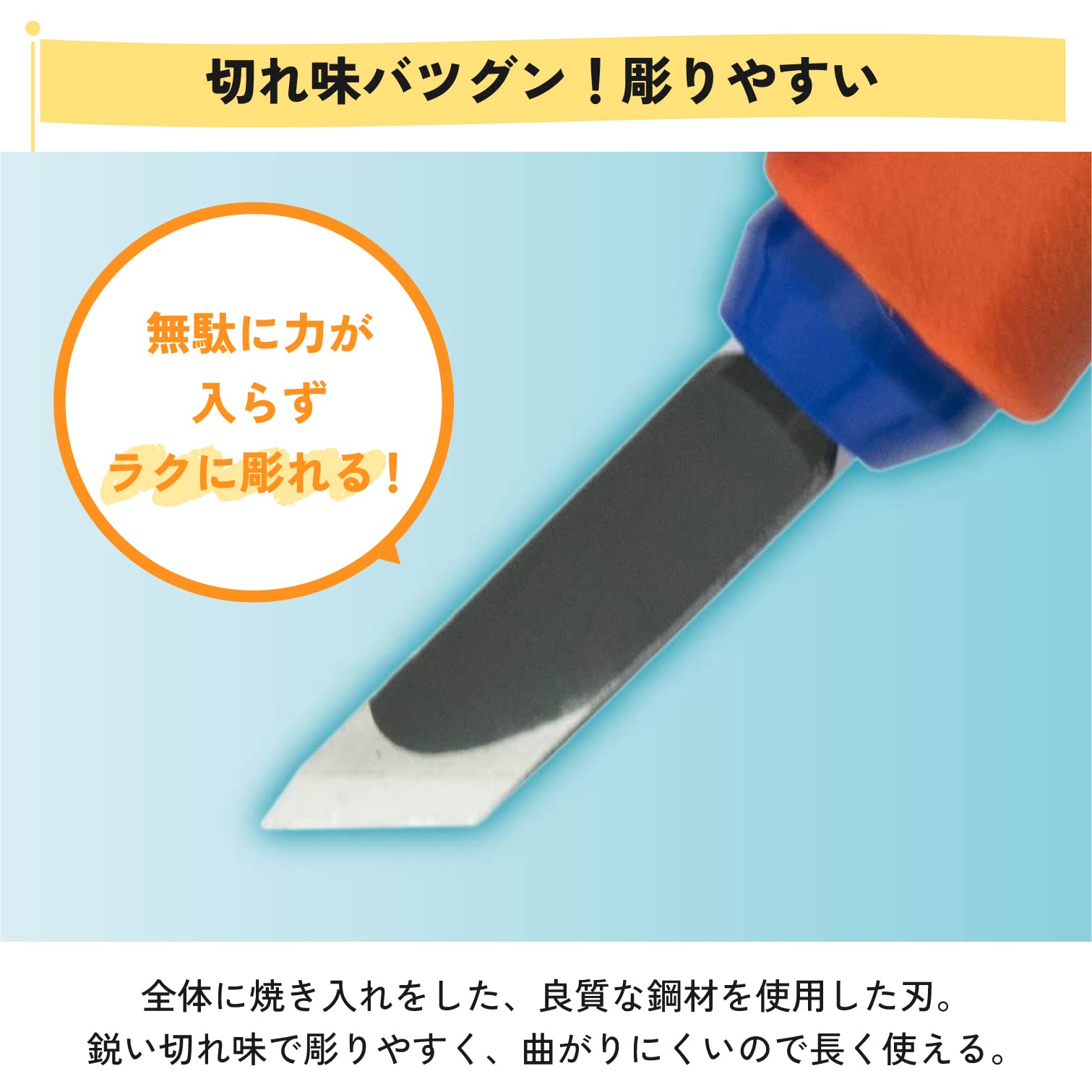 Sakura Carving Tools with Rubber Grip (Assorted Colour) — Amazon image 5