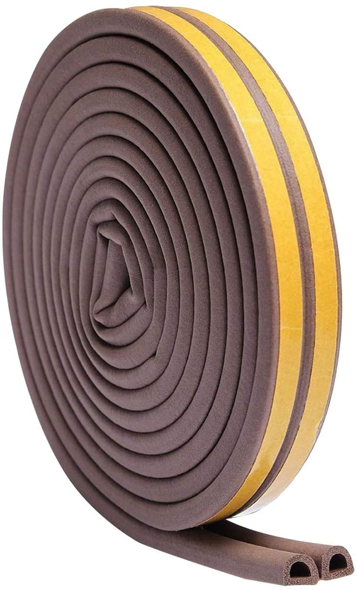 Moxtiza D Shaped (Brown) Self-Adhesive Epdm Doors and Windows Foam Seal Strip Rubber Weatherstrip 5 Meter (2 X 2.5 M = 5 Meter) (B09X5Y2NXF) Amazon Price History, Amazon Price Tracker