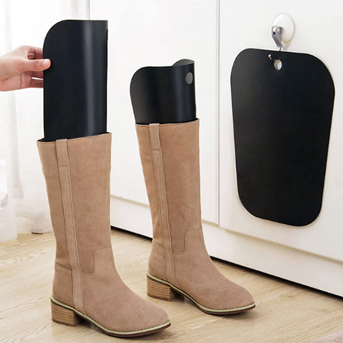 Tensor de botas, 20 piezas de tensor de botas con forma de insertos reutilizables, insertos para botas de pie, para mantener las botas en posición vertical para evitar arrugas para mujeres y