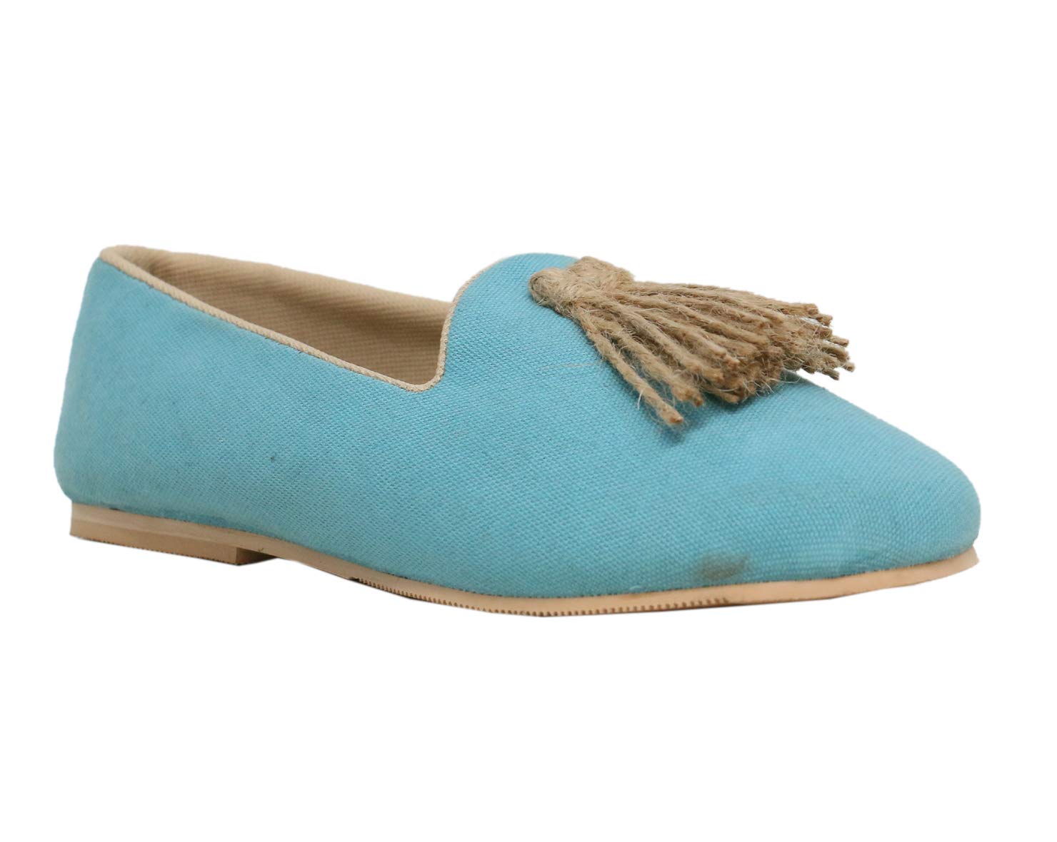 Women SkyBlue Jacquard Espradrilles