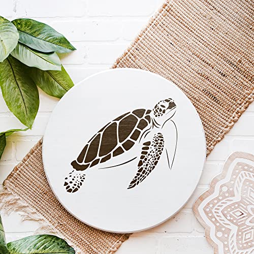 Sea Turtle Stencil - Reusable Stencils For Painting - Create Diy Sea Turtle Crafts And Decor #TOP2
