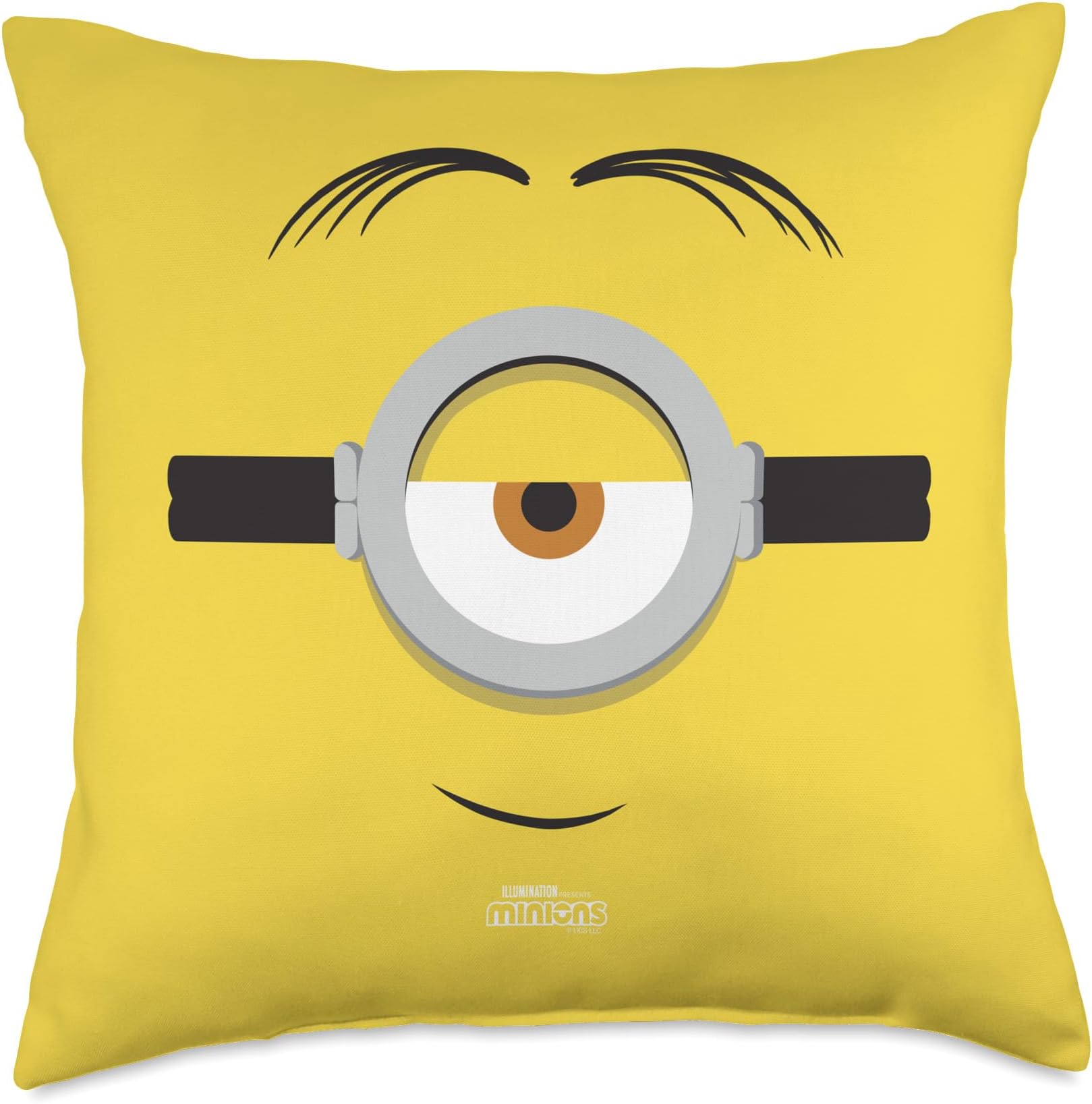 Minions Stuart Big Face Halloween costume Throw Pillow
