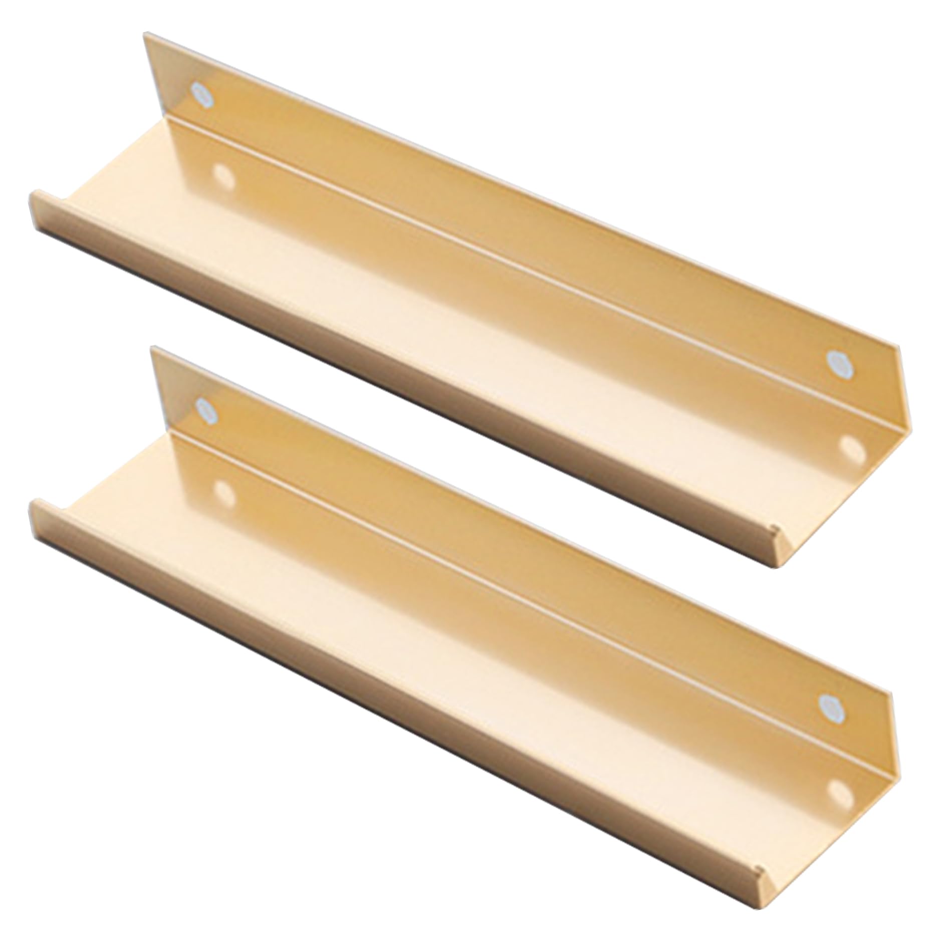 JIALUO0318 Invisible Handles Furniture Pull Aluminium Alloy Concealed Pull Kitchen Cupboard Handles Finger Edge Pull Door Knob Cabinet Handle Drawer Handles 2 Piece (Brushed Gold,Length 1000mm)