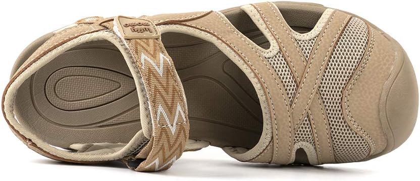 Luffymomo Womens Hiking Outdoor Sandals Sport Athtletic Beach Sandals with Closed Toe - Image 3