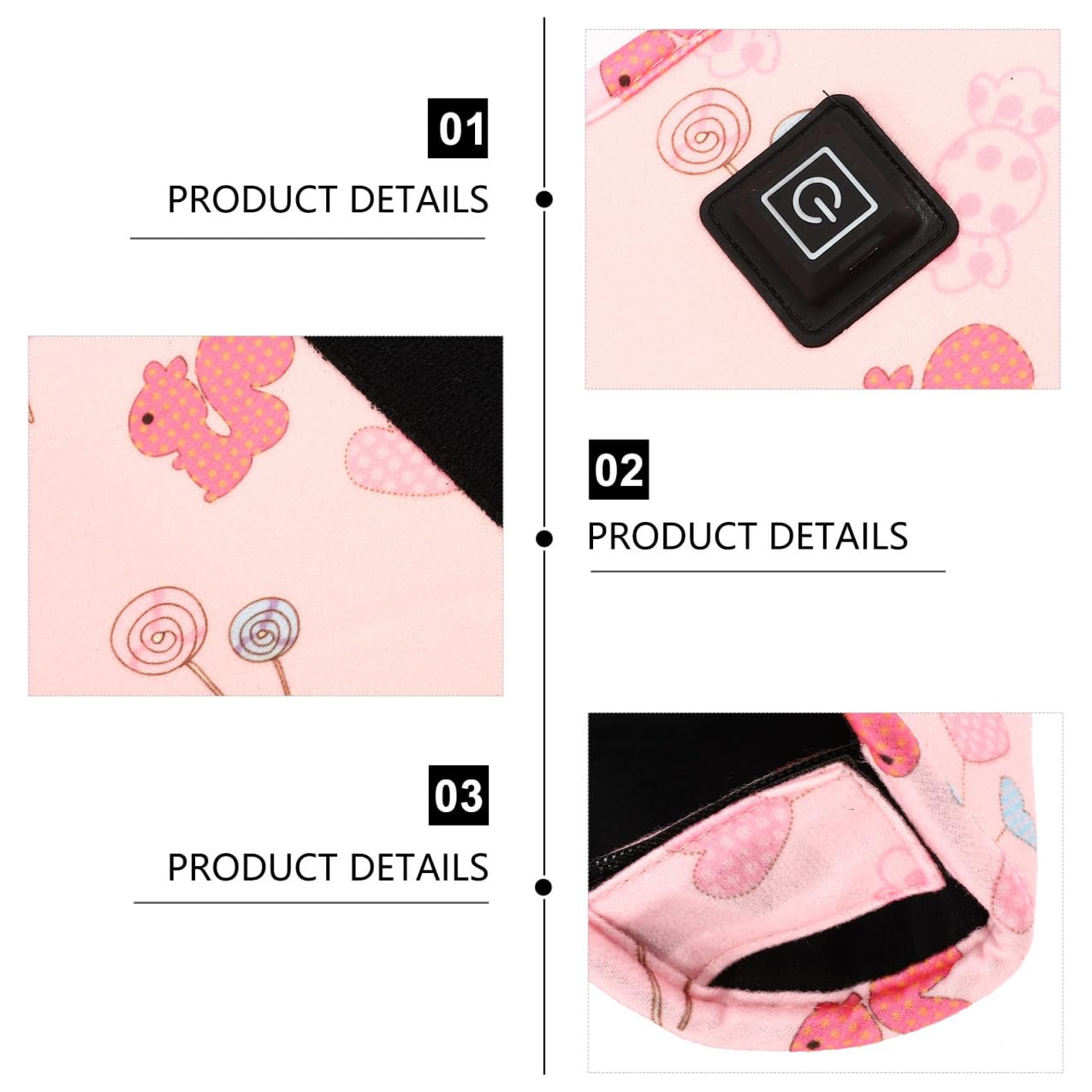 VICASKY 3pièces Chauffe-biberon Usb Portable Pour Garçon Fille Couvercle Chauffant Pratique Accessoire De Voyage Pour Nourrissons Niveaux De Chaleur Facile à Utiliser Extérieur