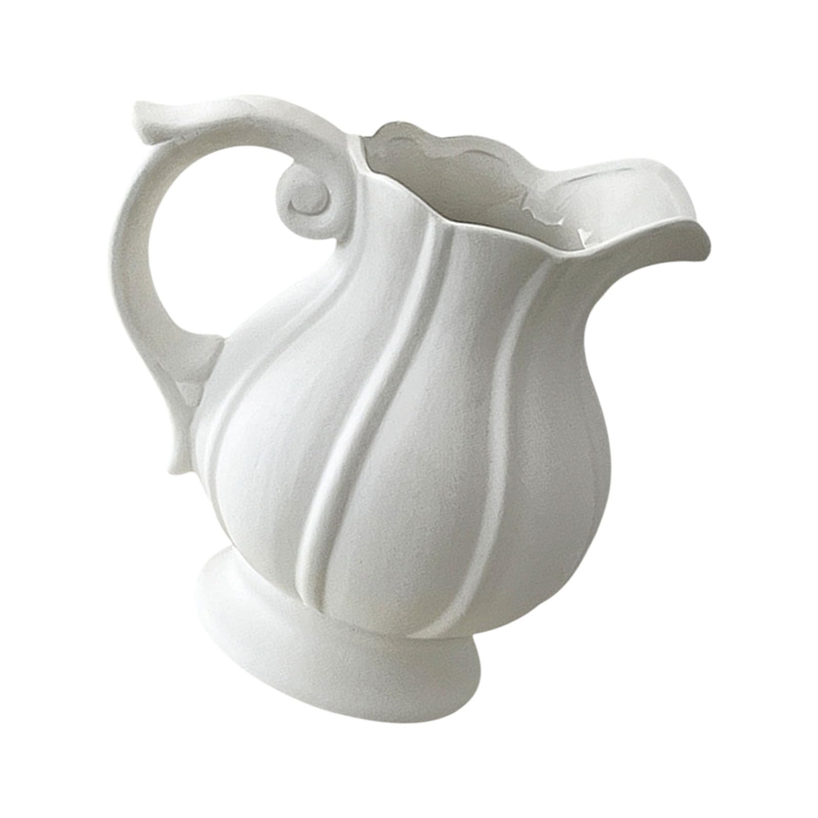 Artistic Matte Finish Ceramic Vases with Handle for Anniversary Presents Pottery Vases