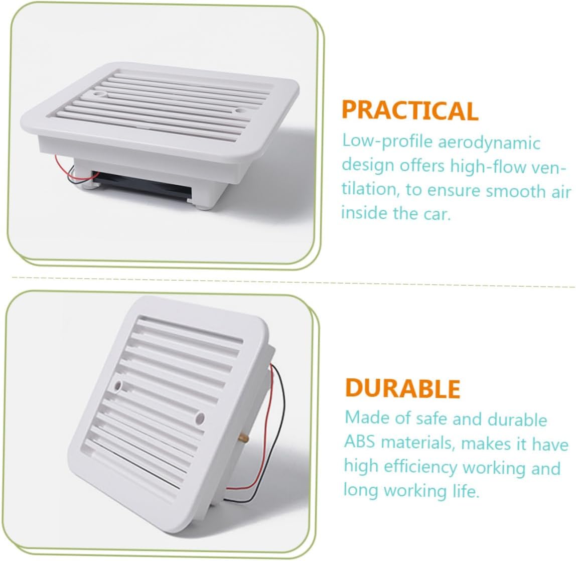 Gatuida Rv Exhaust Fan Bathroom Extractor Fan Silent for Efficient Ventilation Rvs Material for Showers and Kitchens