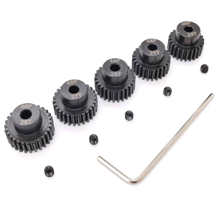 Amazon.com: MakerDoIt 48P Pinion Gear Set 3.175mm 48 Pitch