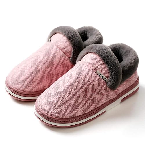 Women's Anti-Slip House Slippers, Couple bag heel cotton shoes, non-slip