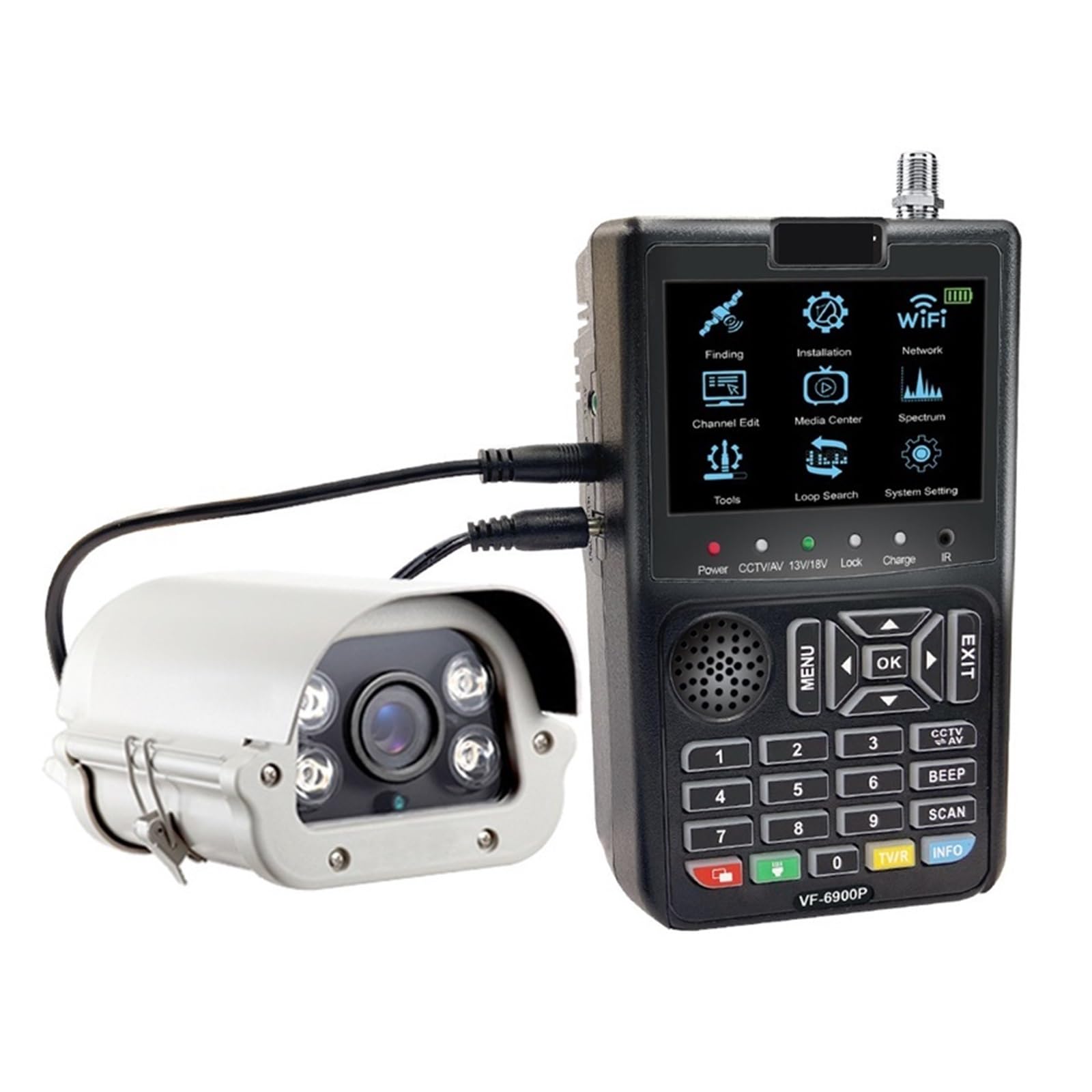 Wyszukiwarka satelitarna VF-6900PRO HD Wyszukiwarka gwiazd Wyszukiwarka gwiazd Skarb inżynierii DVB-S/S2(VF-6900PRO)