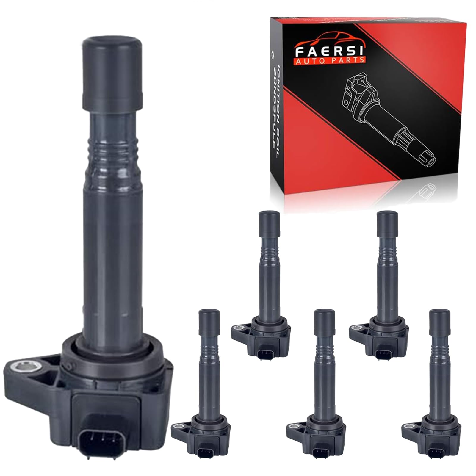 DEMEL　シシー FAERSI Pack of 6 Ignition Coils Pack Compatible with 2009 2010