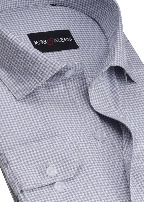 Image of Mark & Albert Men's Digital Print Full Sleeves Regular Fit Shirt