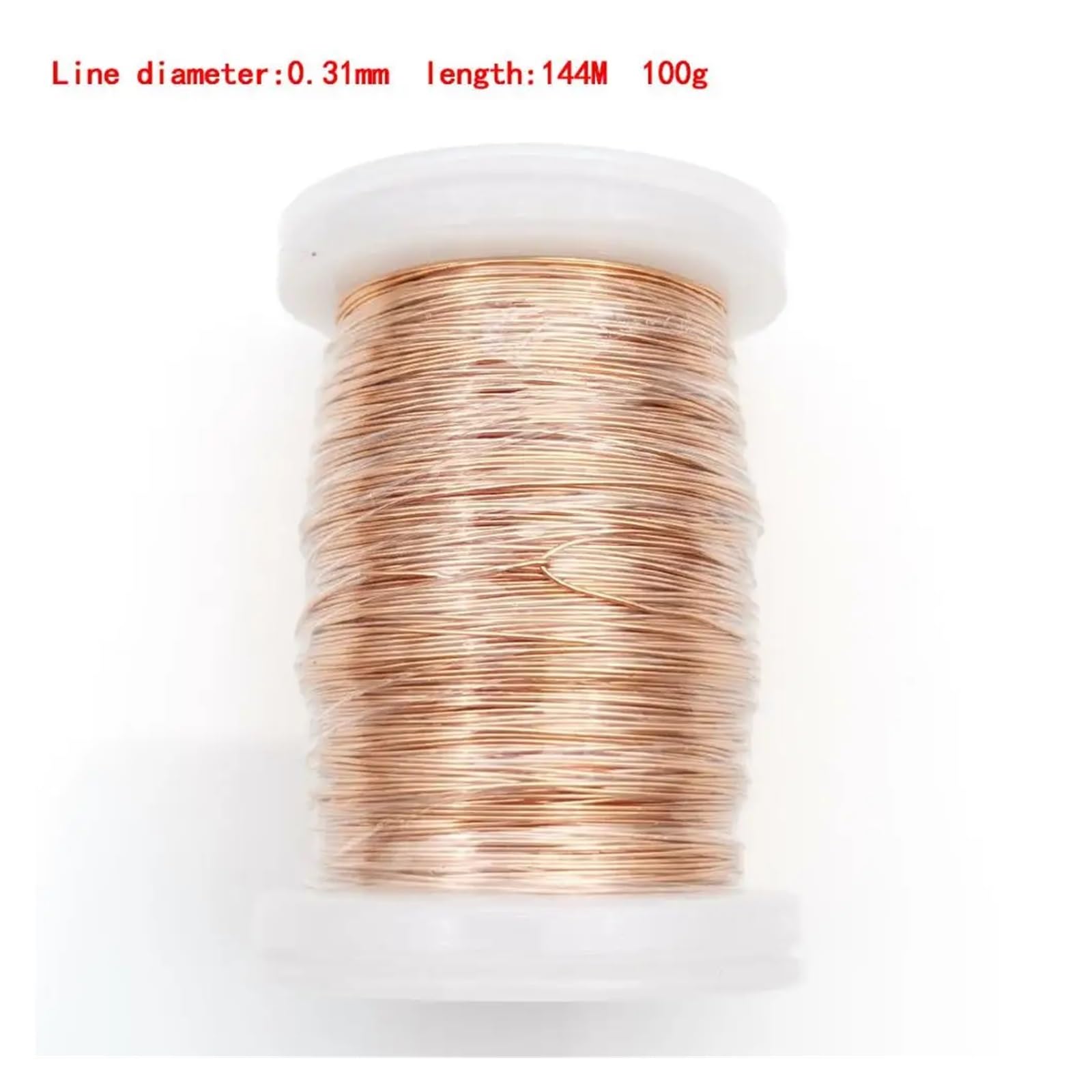 Kupfer-Spulendraht, 0,13 mm,25,51 1, Kupferdraht Magnetdraht Emaillierter Kupferwickeldraht Spule Kupferdrahtwicklung(0.31mm)