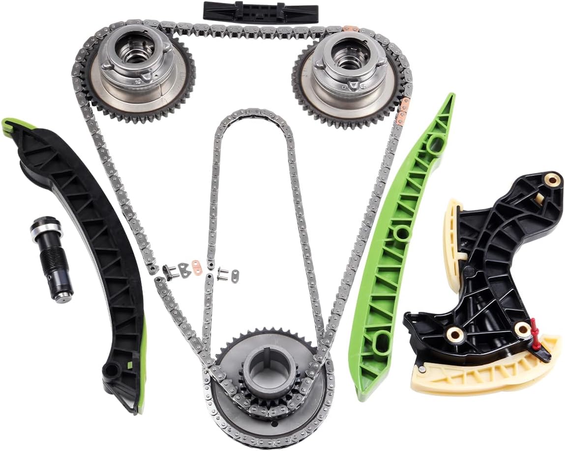 SCITOO A2710501400 Engine Timing Chain Kit Sets Replaces for Mercedes-Benz C250 SLK250 1.8L 2.5L 3.5L