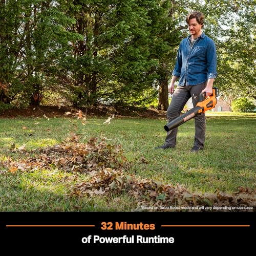 Image of Leaf Blower Cordless, LawnMaster Leaf Blower 24V Max with 4.0Ah Battery and a Charger-CLBL2417A | 4.0Ah Battery, Charger