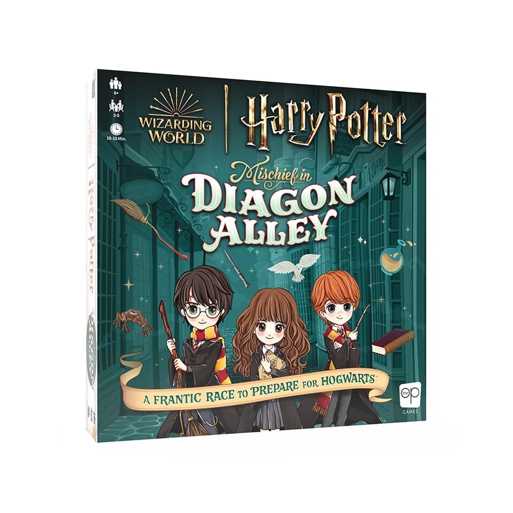 Harry Potter™ Mischief in Diagon Alley | Quick-Rolling Family Dice Game | Artwork Inspired by Harry Potter | Great Kids Game & Family Board Game | Officially-Licensed Harry Potter Game & Merchandise