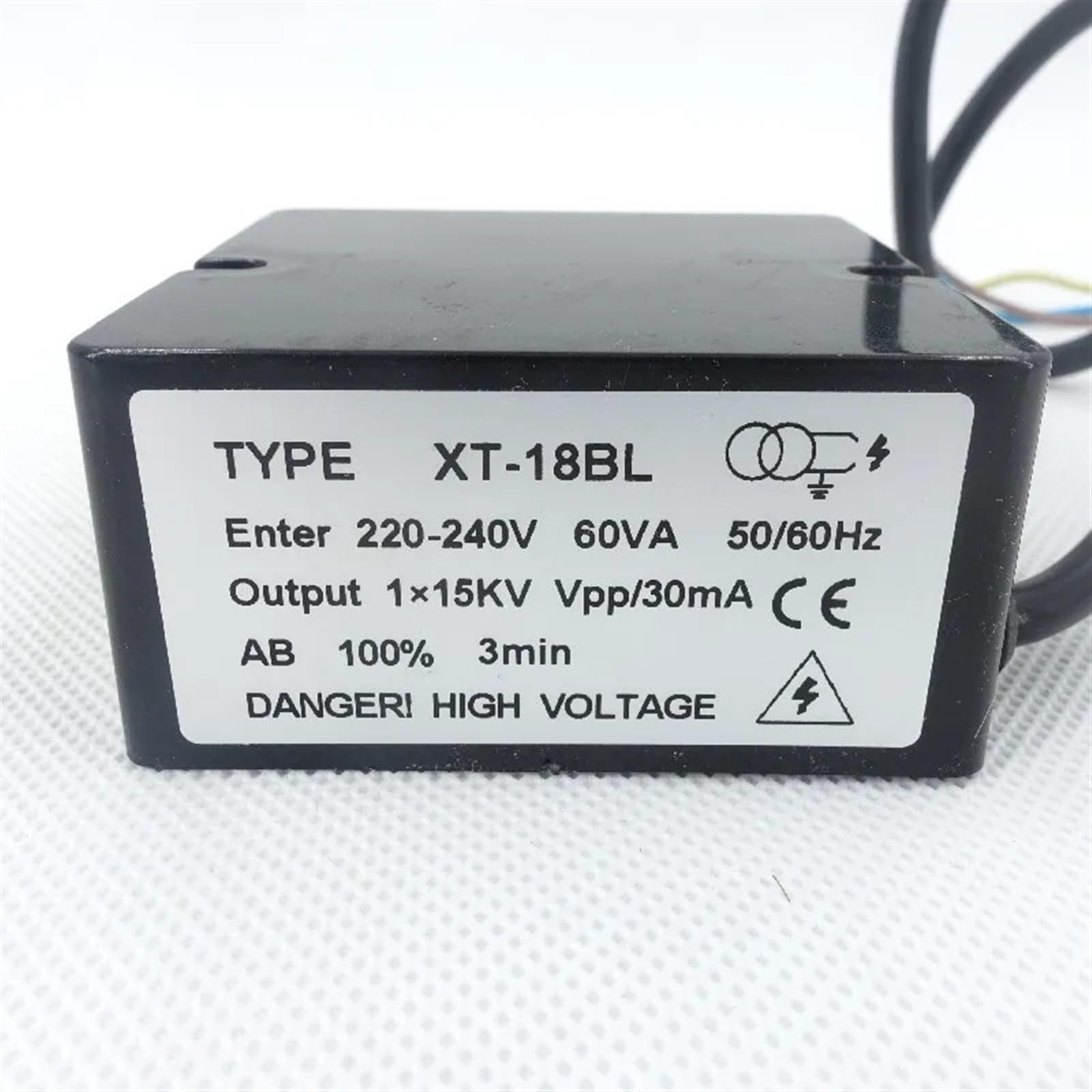 Encendedor de Quemador de Gas de Encendido de un Solo electrodo de Alto Voltaje con una Salida for Gas licuado XT18BL